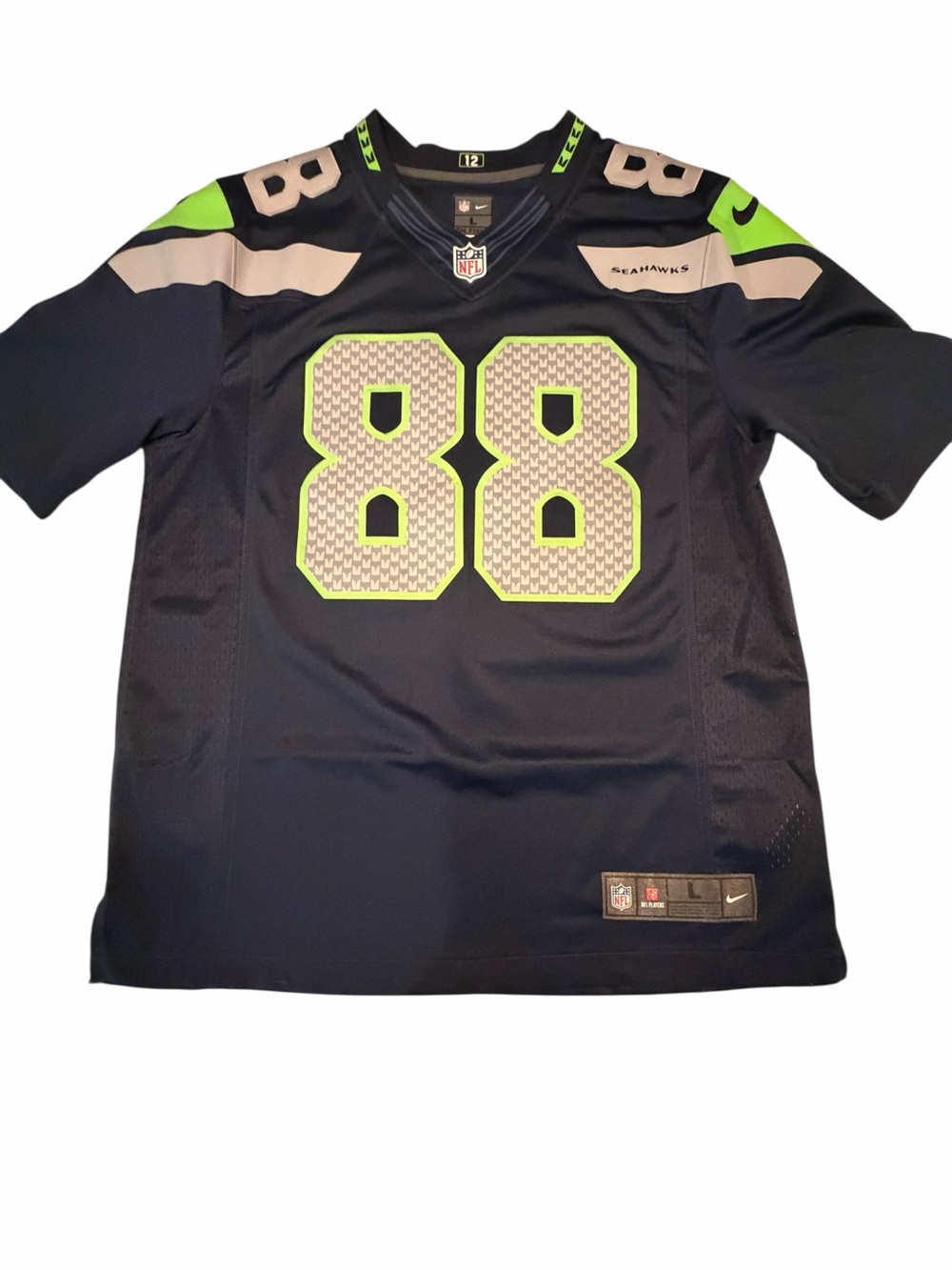 NFL Seattle Seahawks Nike On-Field Jersey Tag - Navy & Gray #88 Graham men’s